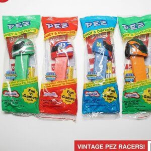 NASCAR Lot of 4 PEZ Candy Dispensers  Collectible